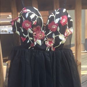 Floral Homecoming Mini Homecoming Dress